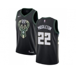 Nike Milwaukee Bucks #22 Khris Middleton Black NBA Swingman Statement Edition Jersey