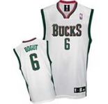 nba milwaukee bucks #6 andrew bogut white